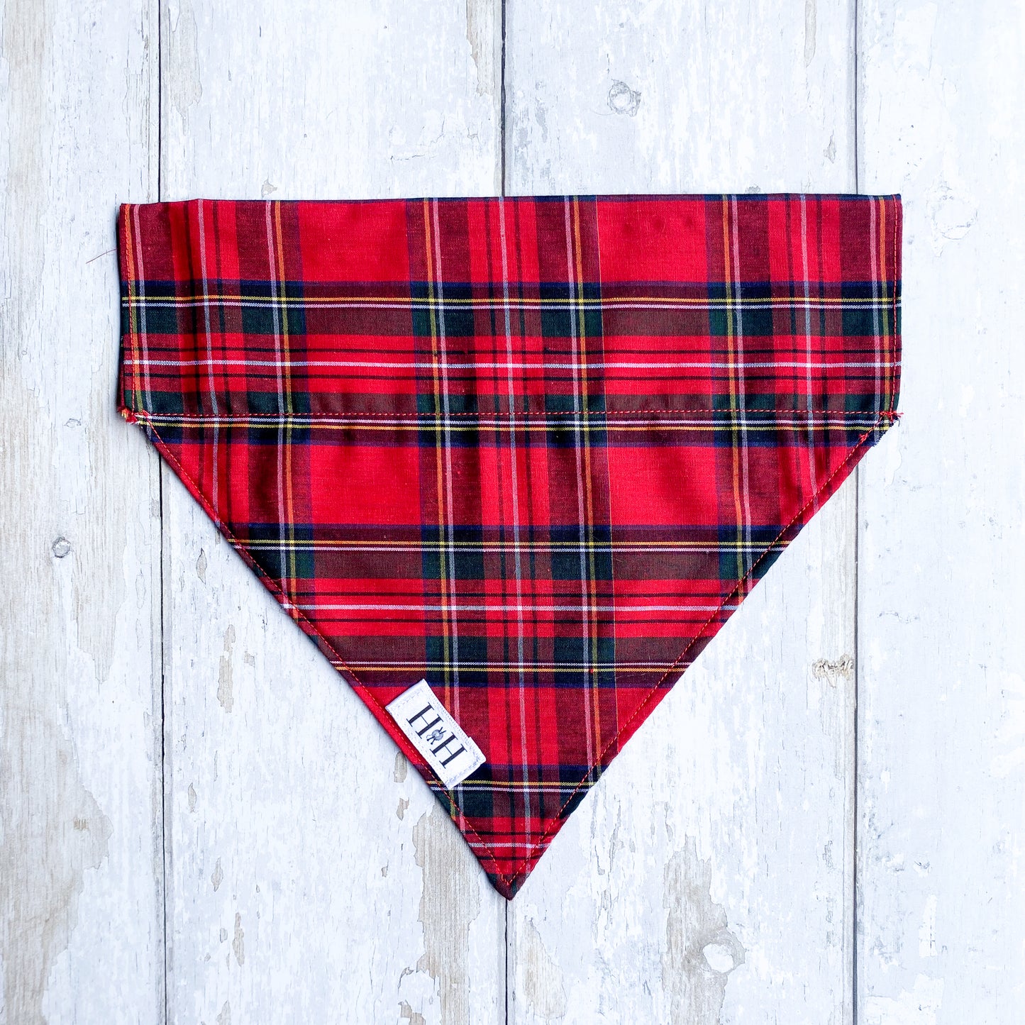 Christmas Red Tartan Pet Bandana