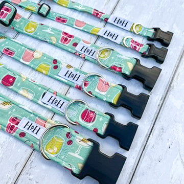 Cocktails Dog Collar