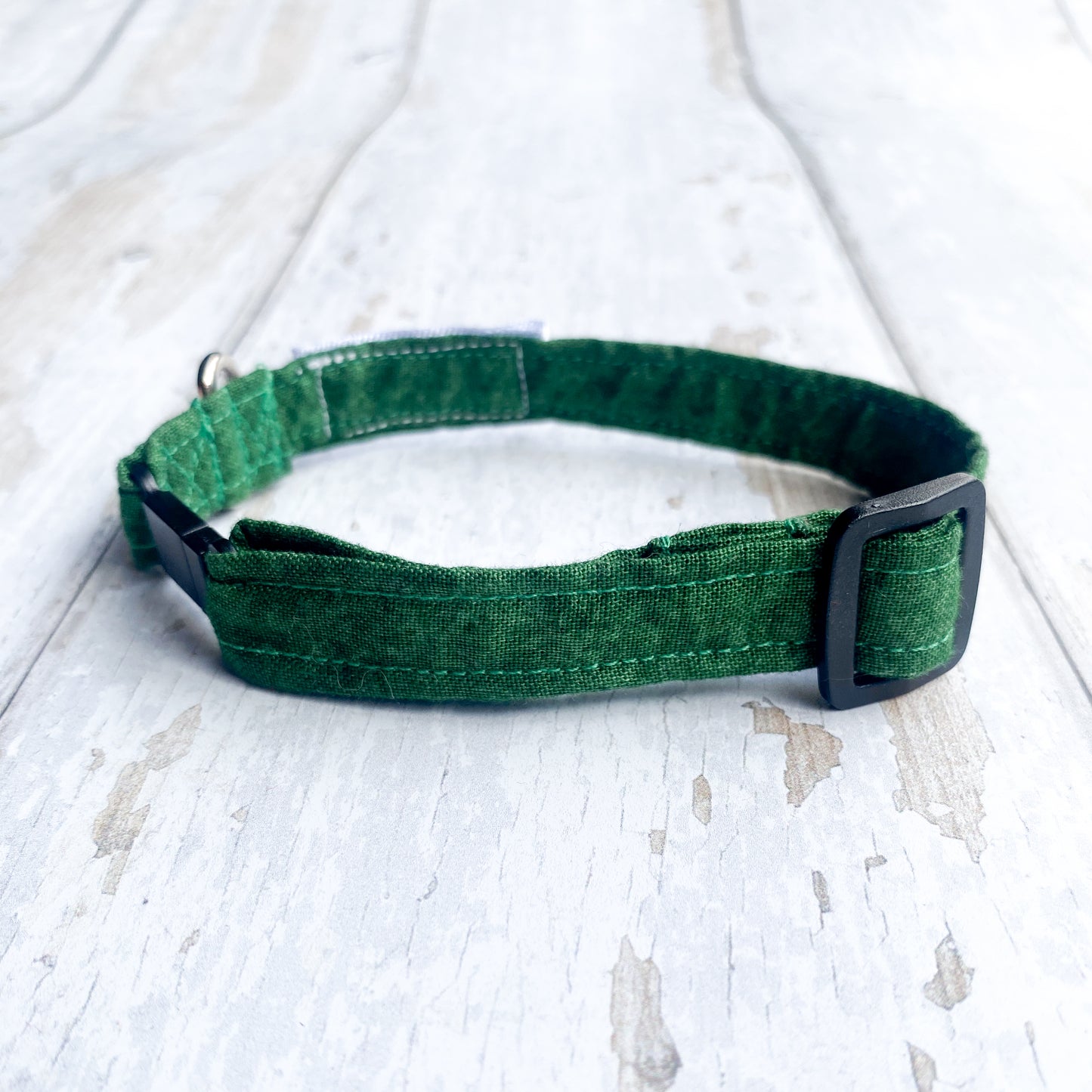 HETTY AND HUXLEY FOREST GREEN CAT COLLAR