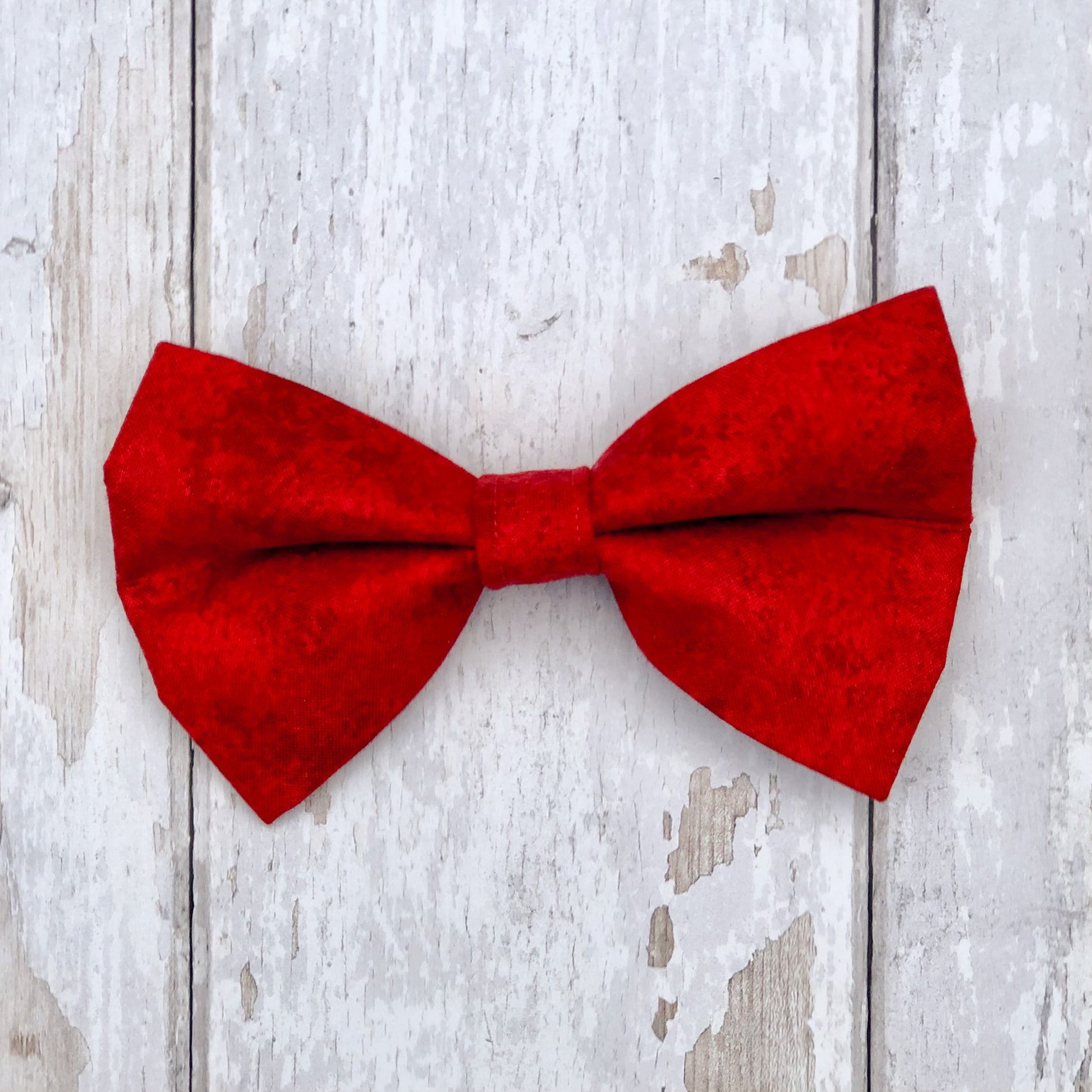 HETTY AND HUXLEY CHERRY RED LARGE BOW TIES