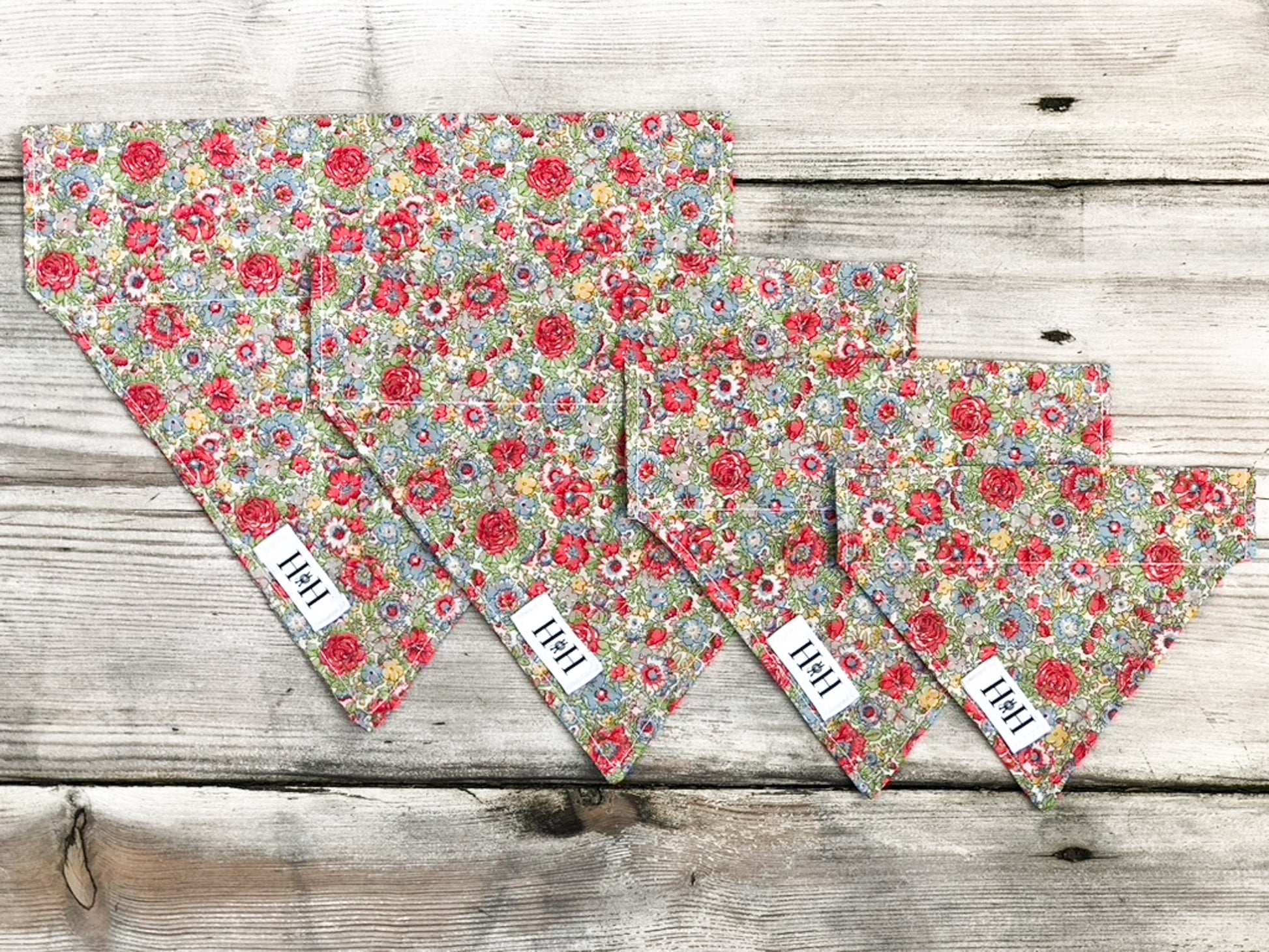 HETTY AND HUXLEY LIBERTY FLORAL BANDANAS