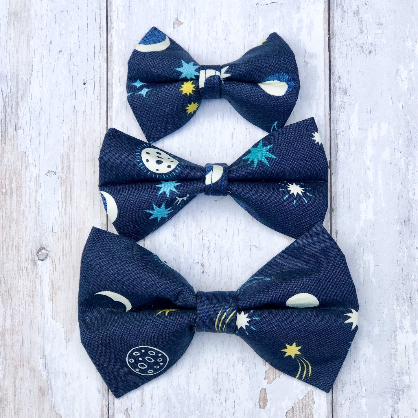 HETTY AND HUXLEY MOONS AND STARS BOW TIES