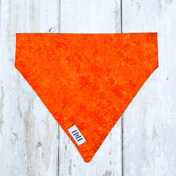 HETTY AND HUXLEY ORANGE FIRE BANDANA MEDIUM