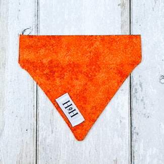 HETTY AND HUXLEY ORANGE FIRE BANDANA XSMALL