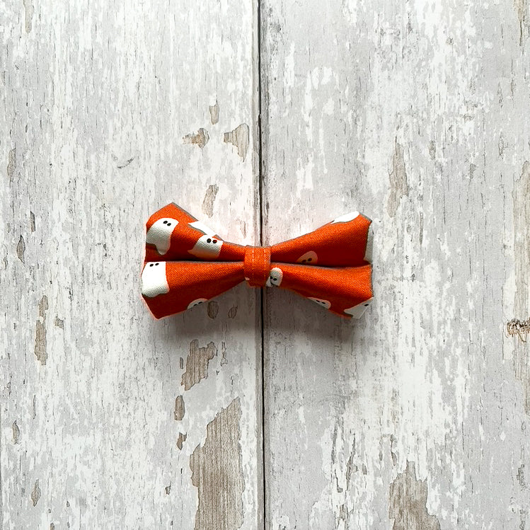 Orange Ghostly Pet Bow / Bow Tie