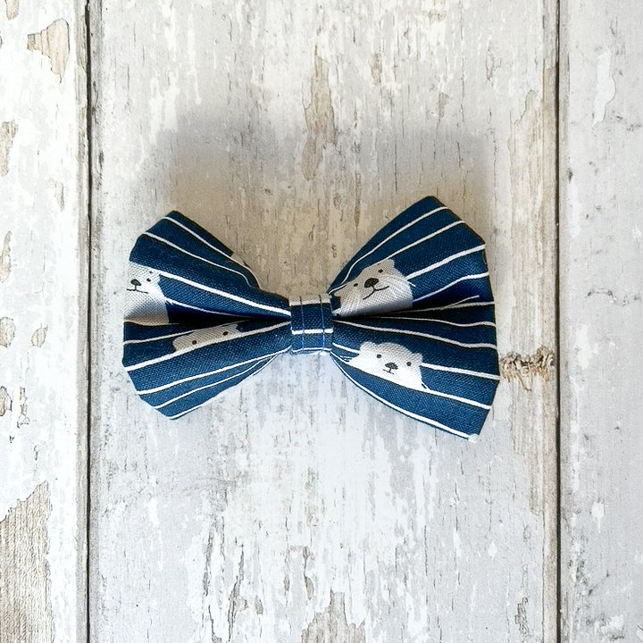 Navy Otter Pet Bow / Bow Tie