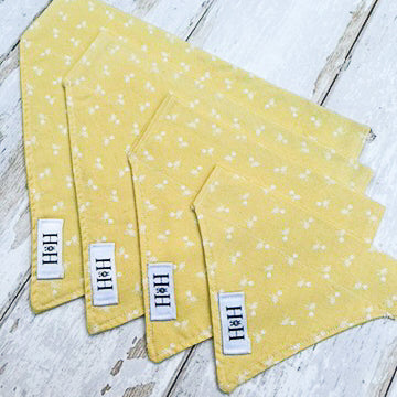 HETTY AND HUXLEY YELLOW DAFFODIL BANDANAS