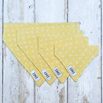 HETTY AND HUXLEY YELLOW DAFFODIL BANDANAS