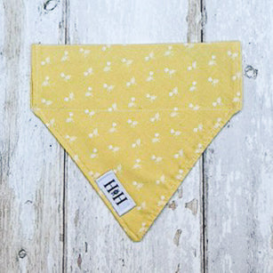 HETTY AND HUXLEY YELLOW DAFFODIL BANDANA SMALL